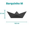 Estatueta Barquinho Origami M - 16,5cm comp. - Toque 3D: Branco - 4