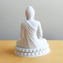Ver imagem 2 de Buda Decorativo - Estatueta 10 Cm Altura - Toque 3d: Branco