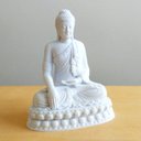 Ver imagem 1 de Buda Decorativo - Estatueta 10 Cm Altura - Toque 3d: Branco