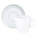 Ver imagem 4 de Aparelho de Jantar 16 Peças em Porcelana Decorada Tramontina Lineare Mesa Posta Almoço Café Chá