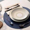 Ver imagem 7 de Aparelho de Jantar 16 Peças em Porcelana Decorada Tramontina Lineare Mesa Posta Almoço Café Chá