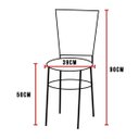 Ver imagem 6 de Kit 6 Cadeiras Epoxi Preta para Cozinha: Preto