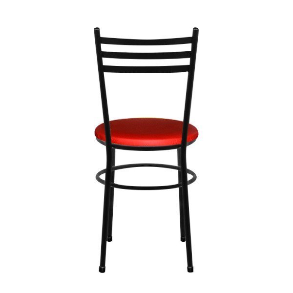 Kit 6 Cadeiras Epoxi Preta para Cozinha: Vermelho - 5