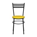 Ver imagem 3 de Kit 6 Cadeiras Epoxi Preta para Cozinha: Amarelo