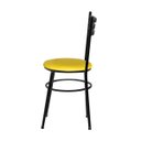 Ver imagem 4 de Kit 6 Cadeiras Epoxi Preta para Cozinha: Amarelo