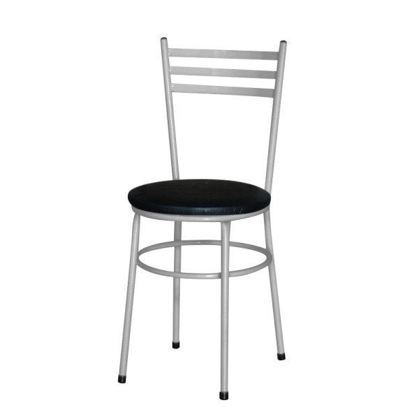 Kit 6 Cadeiras Epoxi Cinza para Cozinha: Preto - 2