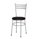 Ver imagem 2 de Kit 6 Cadeiras Epoxi Cinza para Cozinha: Marrom