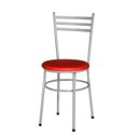 Ver imagem 2 de Kit 6 Cadeiras Epoxi Cinza para Cozinha: Vermelho