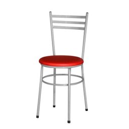 Kit 6 Cadeiras Epoxi Cinza para Cozinha: Vermelho - 2
