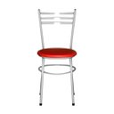 Ver imagem 3 de Kit 6 Cadeiras Epoxi Cinza para Cozinha: Vermelho