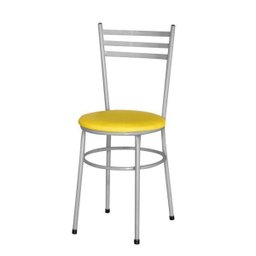 Kit 6 Cadeiras Epoxi Cinza para Cozinha: Amarelo - 2