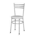Ver imagem 2 de Kit 6 Cadeiras Epoxi Cinza para Cozinha: Branco