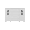 Ver imagem 7 de Cômoda Infantil 125cm 2 Portas com Vidro e 4 Gavetas Nina Multimóveis Mp4506 Branco