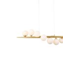 Ver imagem 2 de Pendente Globos Jabuticaba 95cm Soquete G9 Dourado Vintage Bivolt