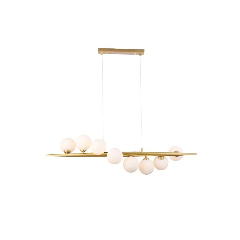 Pendente Globos Jabuticaba 95cm Soquete G9 Dourado Vintage Bivolt