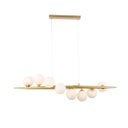 Ver imagem 1 de Pendente Globos Jabuticaba 95cm Soquete G9 Dourado Vintage Bivolt