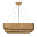 Ver imagem 1 de Pendente Trinity Retangular 85cm - 1 Luz Adrilustres Freijó