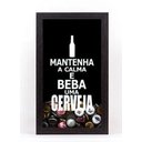 Ver imagem 2 de Quadro Porta Tampinhas Pequeno - Mantenha a Calma 1147