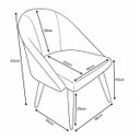 Ver imagem 5 de Kit 02 Poltrona Cadeira para Sala Orgânica Curva Redonda Confortável Reforçada Recepção Suede Azul