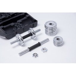 Maleta com halter e 12kg de anilhas WCT Fitness - 3