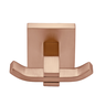 Cabide Duplo Para Banheiro - Quadrado Em Latão Rose Gold Fosco HB-A012RF Harmony Cabide Quadrado Ros - 2