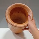 Ver imagem 5 de Vaso Decorativo de Madeira Natural 27x20x20cm Enfeite Sala Mesa Estante Aparador