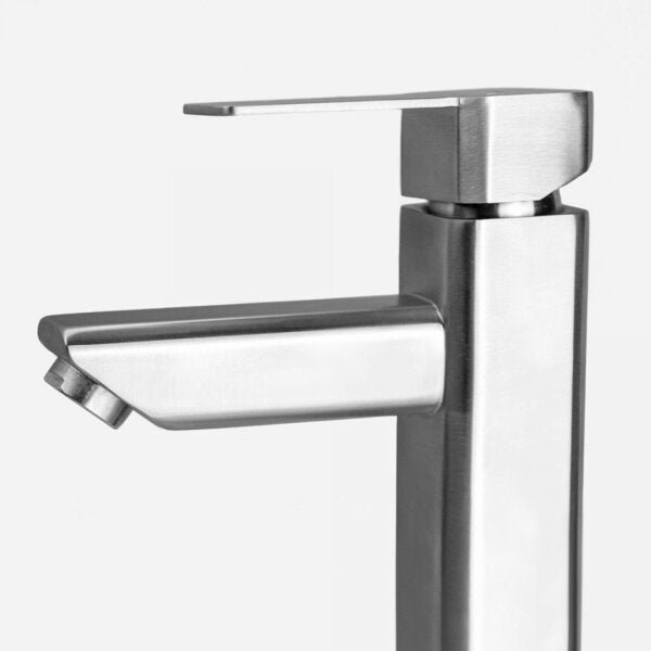 Torneira Baixa para Banheiro Monocomando 18,5x15cm Inox Adda Bela Metais - 2