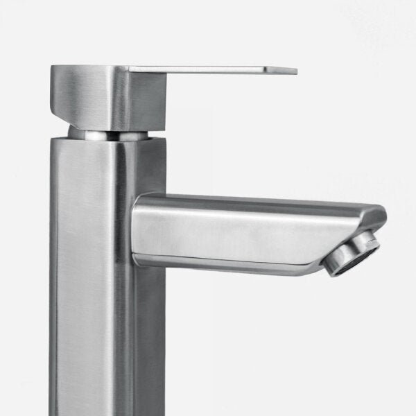 Torneira Baixa para Banheiro Monocomando 18,5x15cm Inox Adda Bela Metais - 8