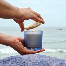 Vela Aromática Premium 190g Azul Oceano - 5