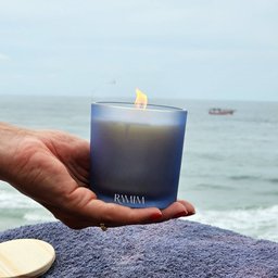Vela Aromática Premium 190g Azul Oceano - 6