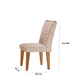 Mesa de Jantar 6 Cadeiras Retangular Rufato Alvorada Londrina - 6