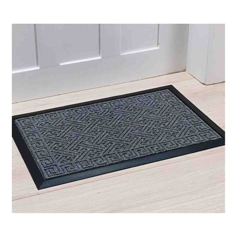Tapete Porta Lima 0,60 x 0,90 Des 001 Cinza Niazitex 05001184001CNZ
