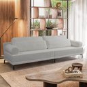 Ver imagem 1 de Sofá 2 Lugares Living 194cm Pé Ferro Romeu Bouclê Cinza Claro K01 - D’Rossi