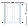 Portão Grade Proteção + Extensor Pets Crianças Bebês 70 a 89cm - 5