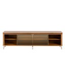 Ver imagem 2 de Rack Lincoln Float 2,12m MDF com LED e Vidro Reflecta Canella