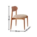 Ver imagem 4 de Conjunto Sala de Jantar Mesa 135cm Tampo Redondo Laminado e 4 Cadeiras Hope