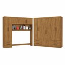 Ver imagem 2 de Guarda-roupa Casal Modulado Hércules 11 Portas 6 Gavetas Cinamomo - Carioca Móveis