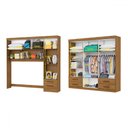 Ver imagem 3 de Guarda-roupa Casal Modulado Hércules 11 Portas 6 Gavetas Cinamomo - Carioca Móveis