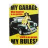Tela Canvas 50x70 - Quadro Garagem Oficinas Carro Hot Rods - 1