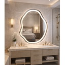 Ver imagem 4 de Espelho Banheiro Organico Inteligente Touch Led 3 Cores + Desembacador com Display Digital 80x60 Cm