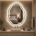Ver mais imagens de Espelho LED Banheiro Touch 3 Cores de Luz com Desembaçador e Display Digital 80x60 cm 110V/220V