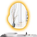 Ver imagem 3 de Espelho Banheiro Organico Inteligente Touch Led 3 Cores + Desembacador 80x60 Cm