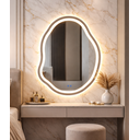 Ver imagem 2 de Espelho Banheiro Organico Inteligente Touch Led 3 Cores + Desembacador com Display Digital 80x60 Cm