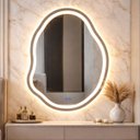 Ver imagem 7 de Espelho LED Banheiro Touch 3 Cores de Luz com Desembaçador e Display Digital 80x60 cm 110V/220V