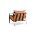 Ver imagem 3 de Poltrona Decorativa Sala Estar Alice Couro Caramelo