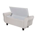 Ver imagem 3 de Cabeceira Casal e Recamier Sapateira America 140cm Bege