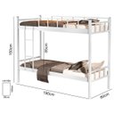 Ver imagem 3 de Beliche de Aço Tubular Reforçado Mônaco Branco