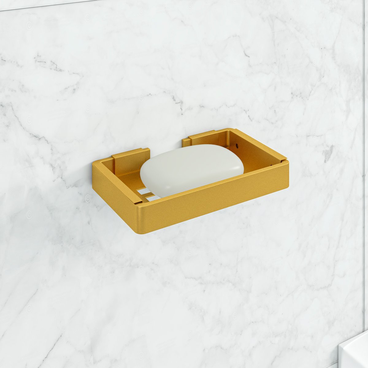 Kit de Acessórios para Banheiro 6 Peças Stander:dourado - 6