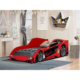 Cama Carro Vermelho Infantil com Colchão - 1