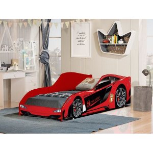 Cama Carro Vermelho Infantil com Colchão